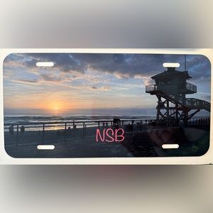NSB Lifeguard Sunrise Original Image Aluminum License Plate
